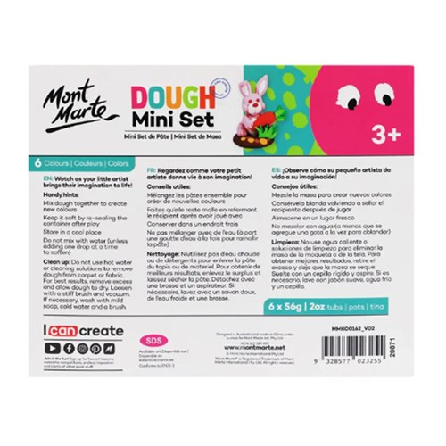 MONT MARTE MODELLING DOUGH Mini Set 6 Piece(1)